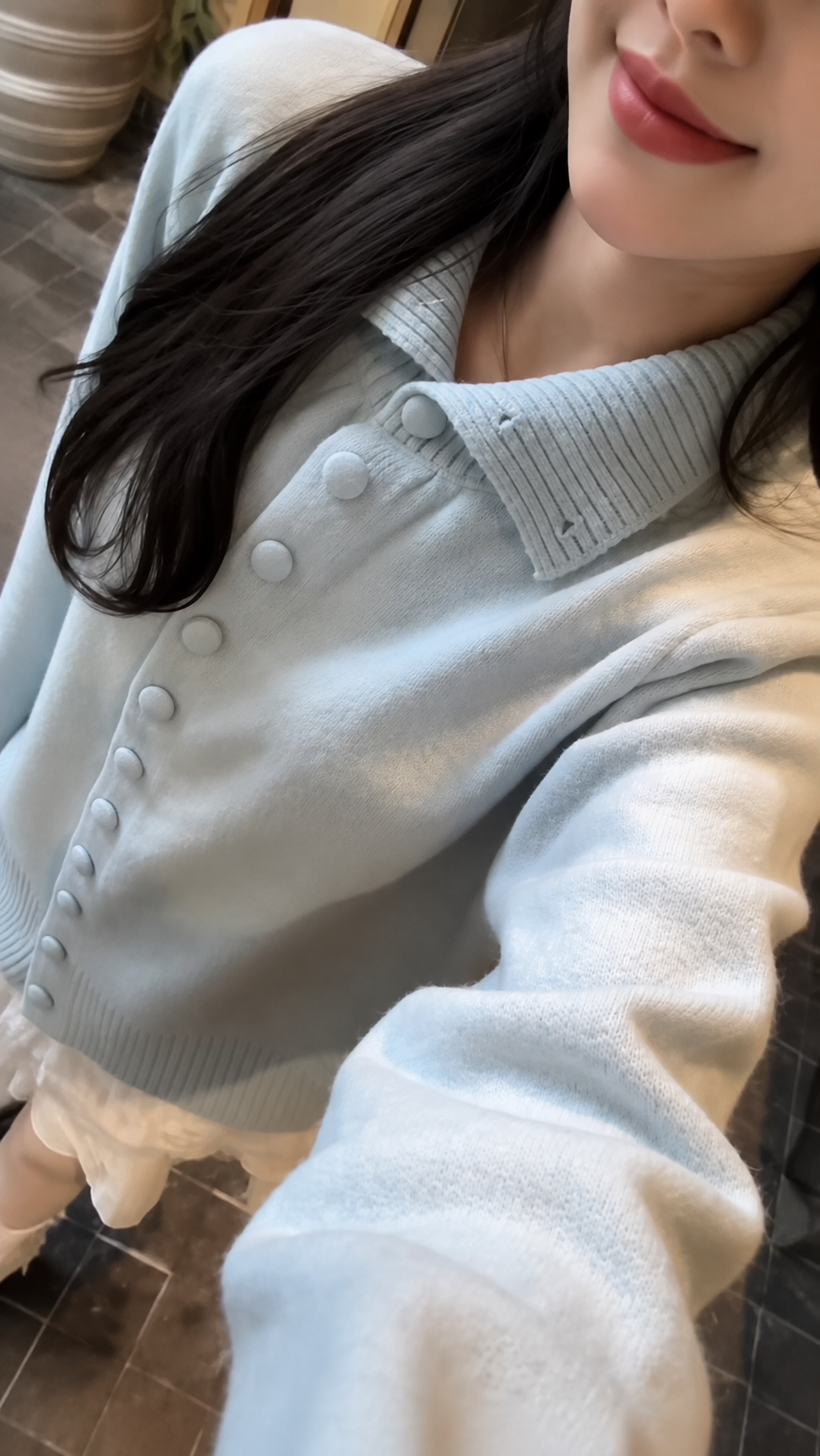 Women's Fine-Knit Collared Button-Down Cardigan - Relaxed Fit Soft Polo Sweater