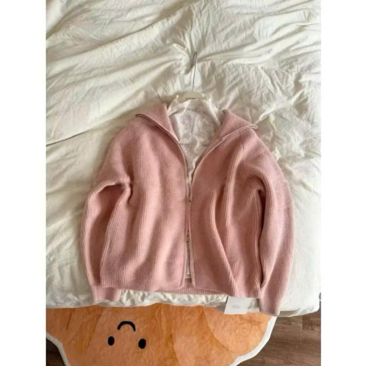 Women's Loose Fit Ribbed Double-Zip Knit Jumper
